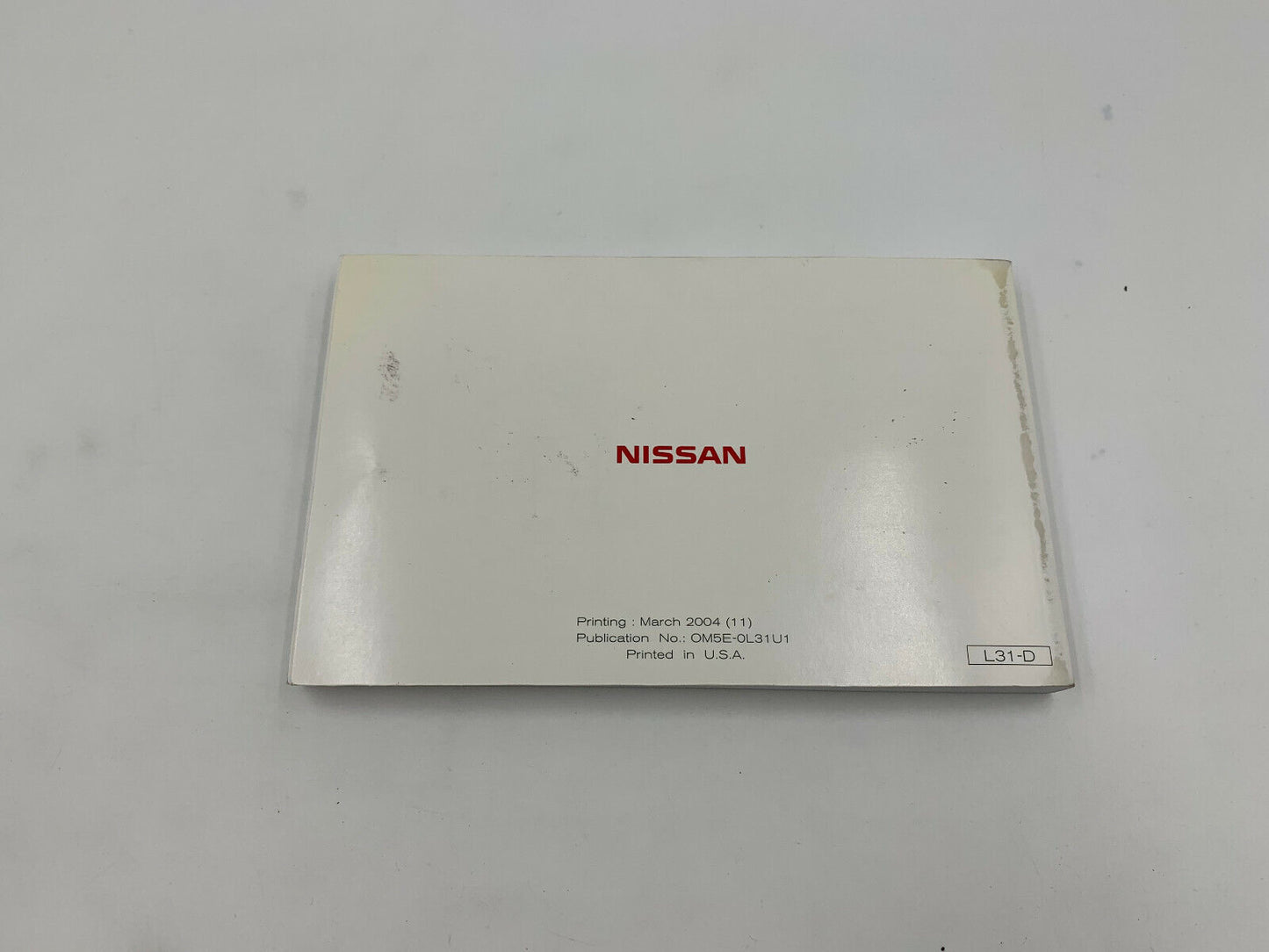 2005 Nissan Altima Owners Manual Set with Case OEM D03B46087