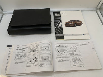 2012 Subaru Legacy Owners Manual Set with Case OEM A01B13013