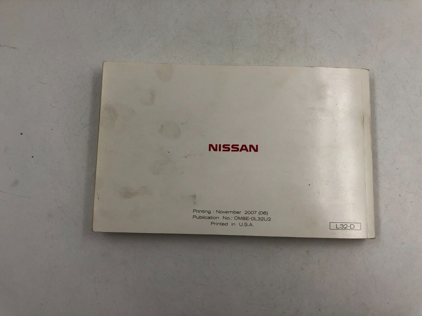 2008 Nissan Altima Owners Manual Set with Case OEM D03B27027