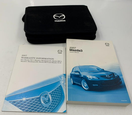 2007 Mazda 3 Owners Manual Sat with Case OEM A03B69009