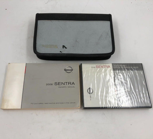 2008 Nissan Sentra Owners Manual Set with Case OEM D02B61006