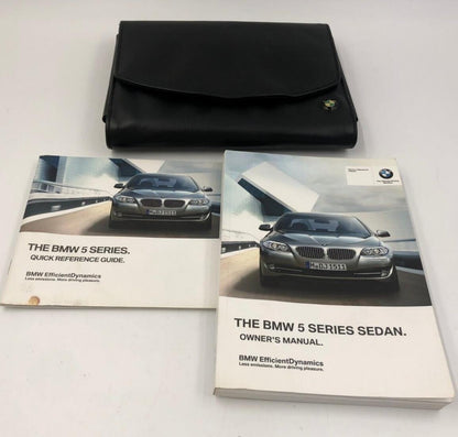 2012 BMW 5 Series Owners Manual Handbook Set with Case OEM C01B13032