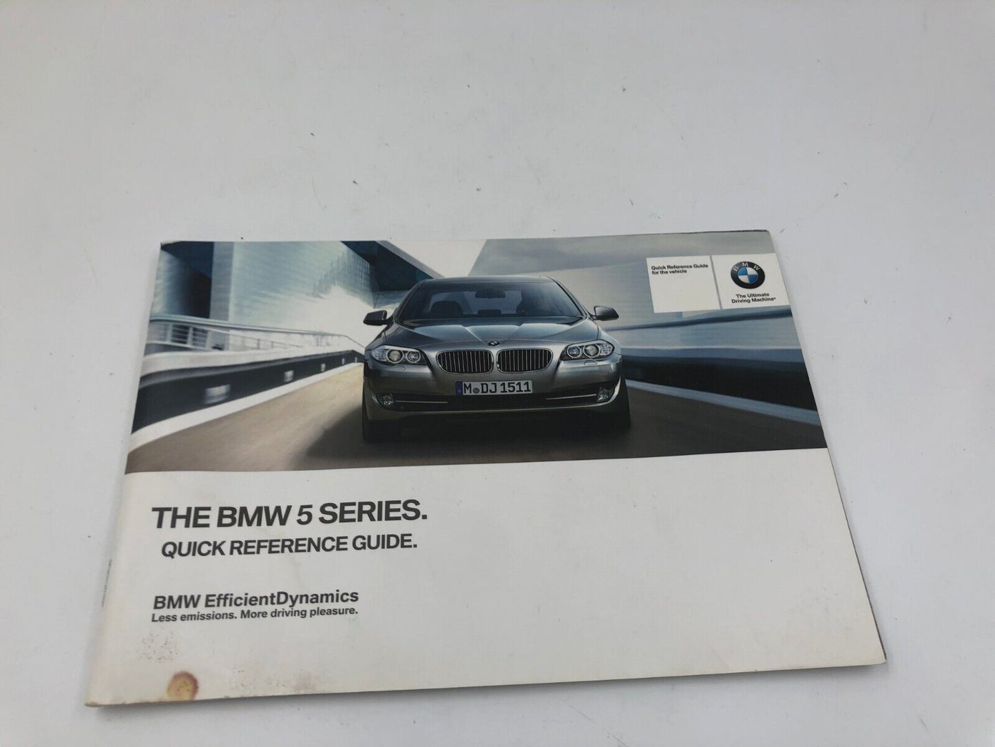 2012 BMW 5 Series Owners Manual Handbook Set with Case OEM C01B13032