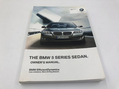 2012 BMW 5 Series Owners Manual Handbook Set with Case OEM C01B13032