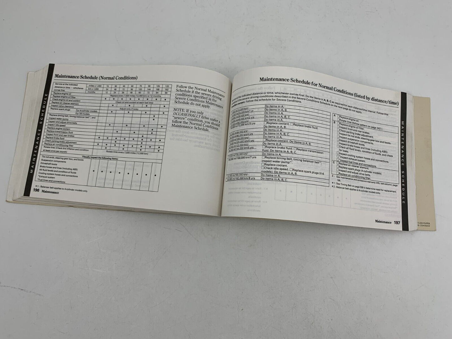 1998 Honda Accord Owners Manual OEM A02B19035