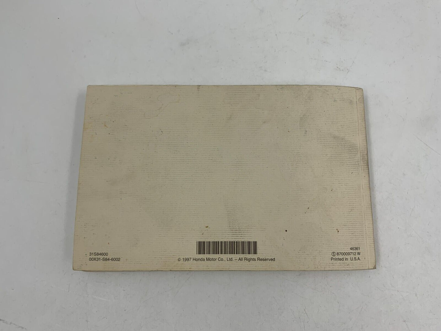 1998 Honda Accord Owners Manual OEM A02B19035