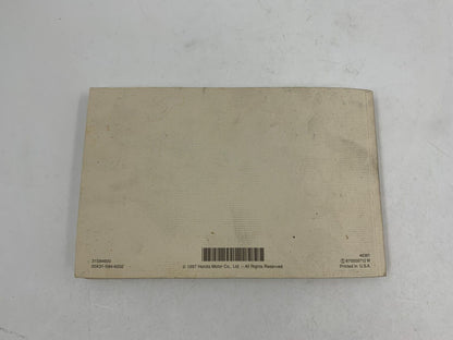 1998 Honda Accord Owners Manual OEM A02B19035