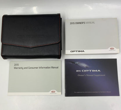 2015 Kia Optima Owners Manual Set with Case OEM D02B60004