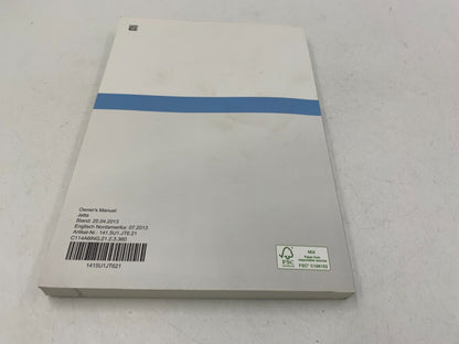 2014 Volkswagen Jetta Owners Manual Set with Case OEM D03B61007