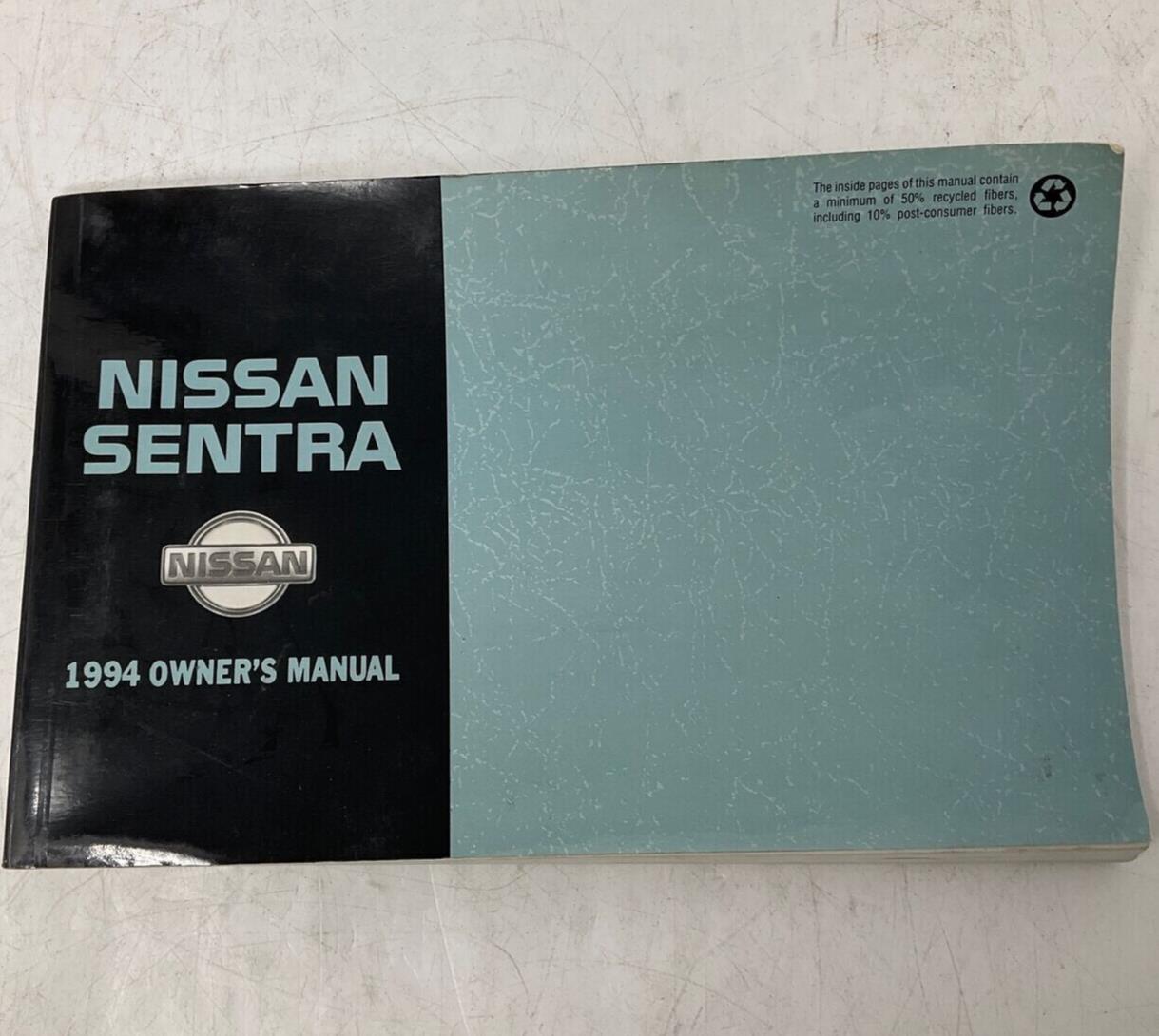 1994 Nissan Sentra Owners Manual OEM D02B59004