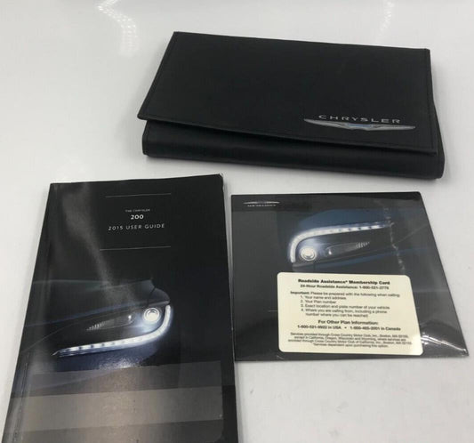 2015 Chrysler 200 Owners Manual Set with Case OEM B03B54046