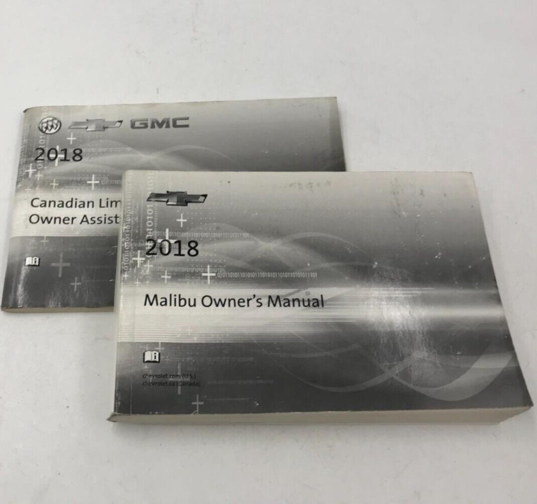 2018 Chevrolet Malibu Owners Manual Set OEM A02B35030