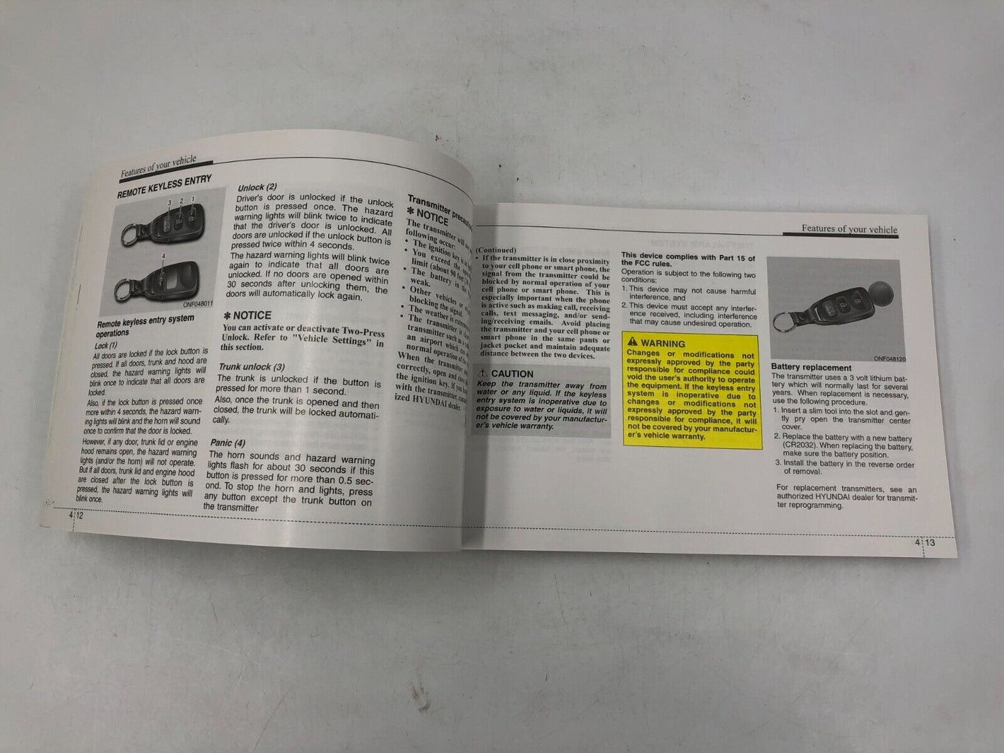 2013 Hyundai Sonata Owners Manual OEM E02B10035