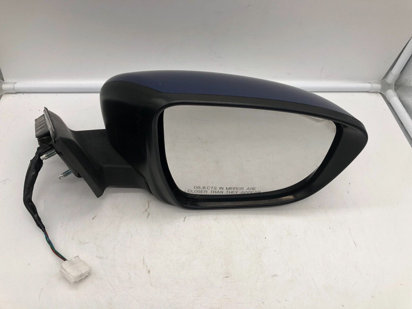 2016-2020 Nissan Rogue Passenger Side View Power Door Mirror Blue OEM C03B06001