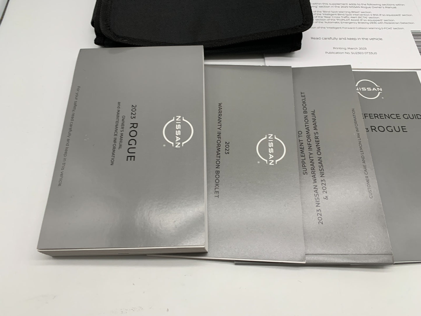 2023 Nissan Rogue Owners Manual Set OEM B04B25008