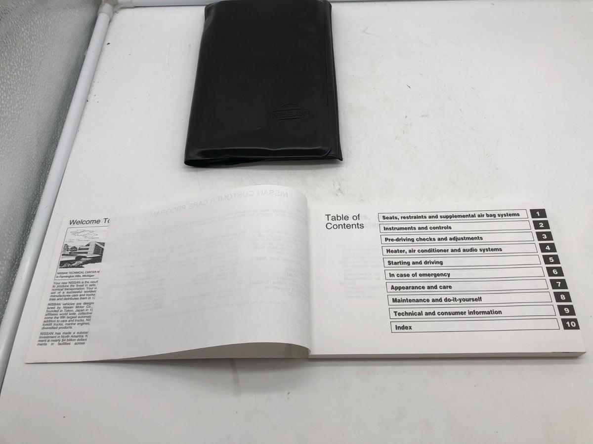2002 Nissan Sentra Owners Manual with Case OEM R01B51003