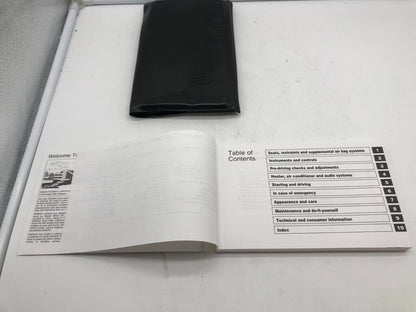 2002 Nissan Sentra Owners Manual with Case OEM R01B51003