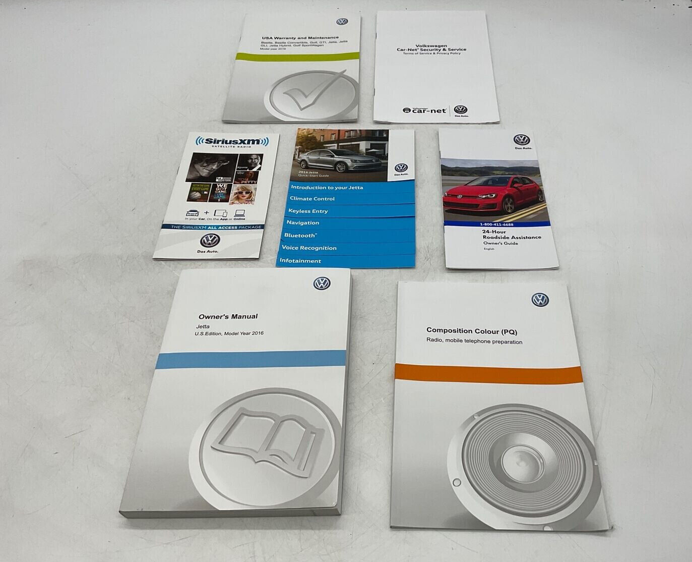 2016 Volkswagen Jetta Owners Manual Set with Case OEM