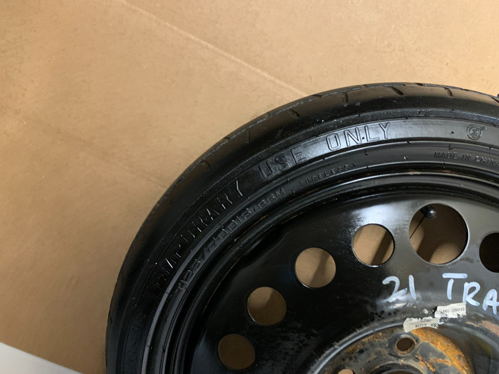 2013-2023 Chevrolet Trax 16" Spare Tire Wheel Compact Donut T125/70R16 96M