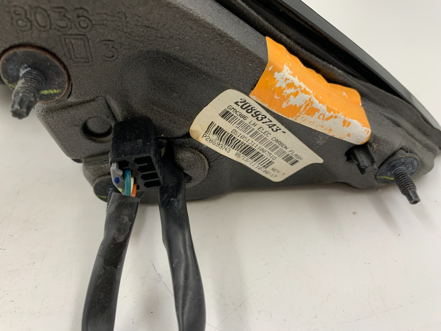 2008-2012 Chevrolet Malibu Driver Side View Power Door Mirror Gray OEM C04B28047