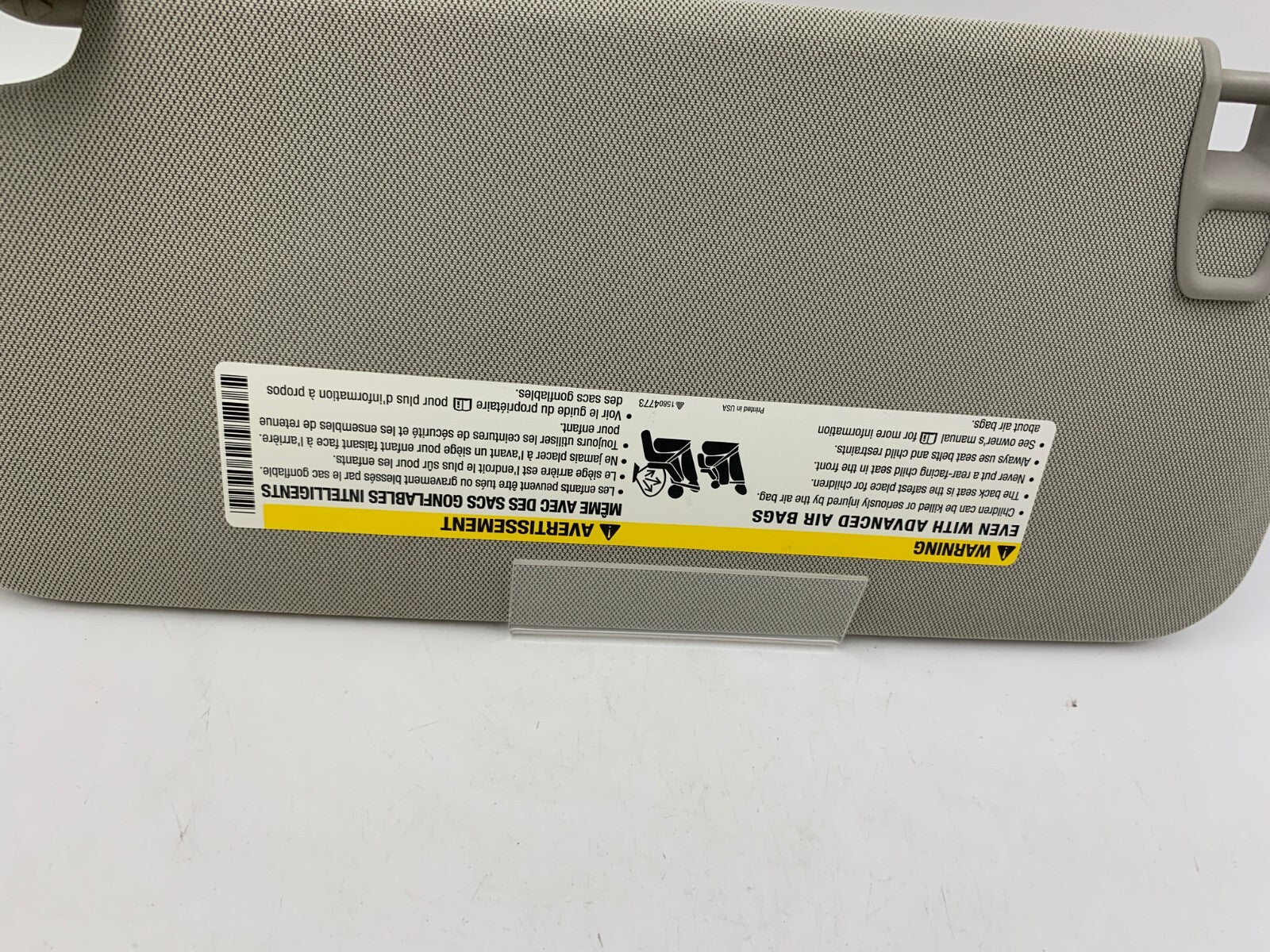 2013-2021 Buick Encore Passenger Sun Visor Gray Illuminated OEM C01B14010