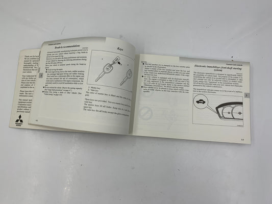 2004 Mitsubishi Endeavor Owners Manual OEM E02B15062