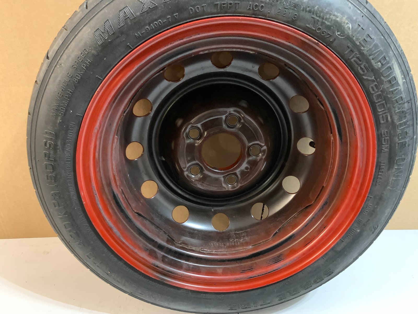 2010-2020 Kia Forte 15" Spare Tire Compact Donut Wheel T125/80D15 OEM