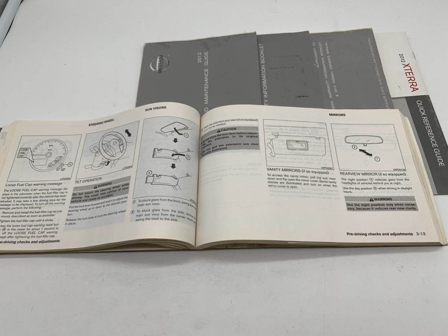2012 Nissan Xterra Owners Manual Set OEM