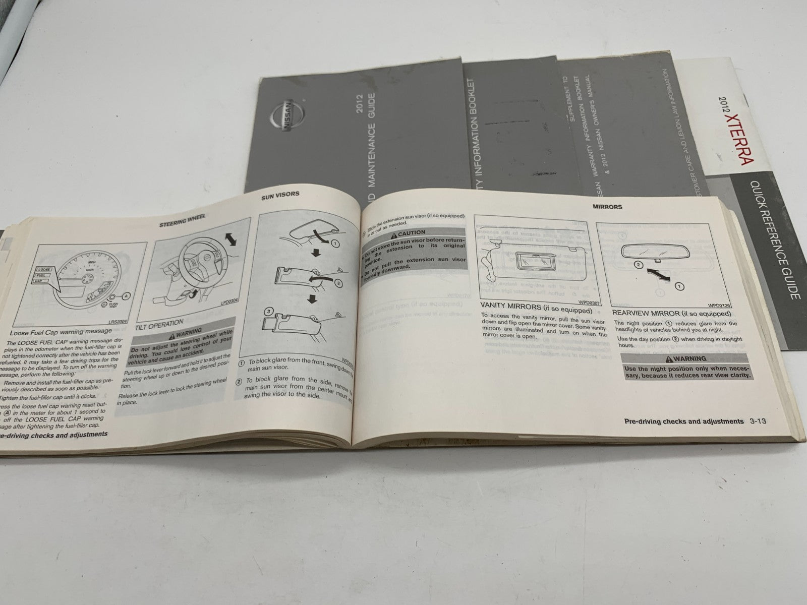 2012 Nissan Xterra Owners Manual Set OEM