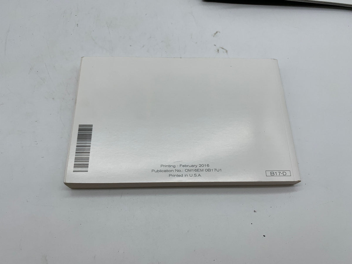 2016 Nissan Sentra Owners Manual Set with Case OEM R01B33013