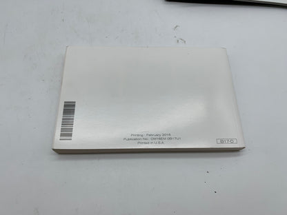 2016 Nissan Sentra Owners Manual Set with Case OEM R01B33013