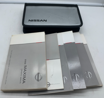 2009 Nissan Maxima Owners Manual Set with Case OEM R01B15007
