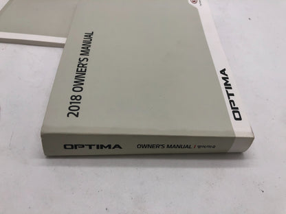2018 Kia Optima Owners Manual Set with Case OEM A01B21007