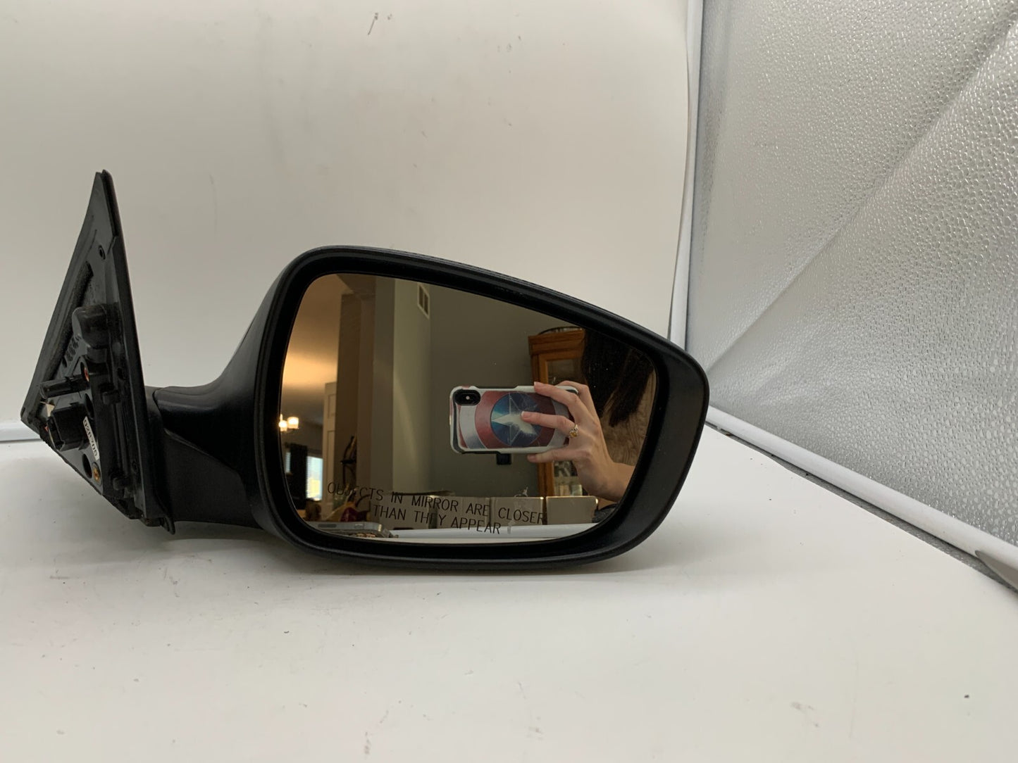 2014-2017 Hyundai Veloster Passenger Side View Power Door Mirror Black C02B56019