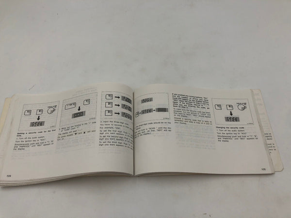 1997 Toyota Camry Owners Manual OEM A02B47018