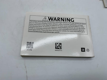 2018 Chevrolet Cruze Owners Manual Set OEM D01B47006