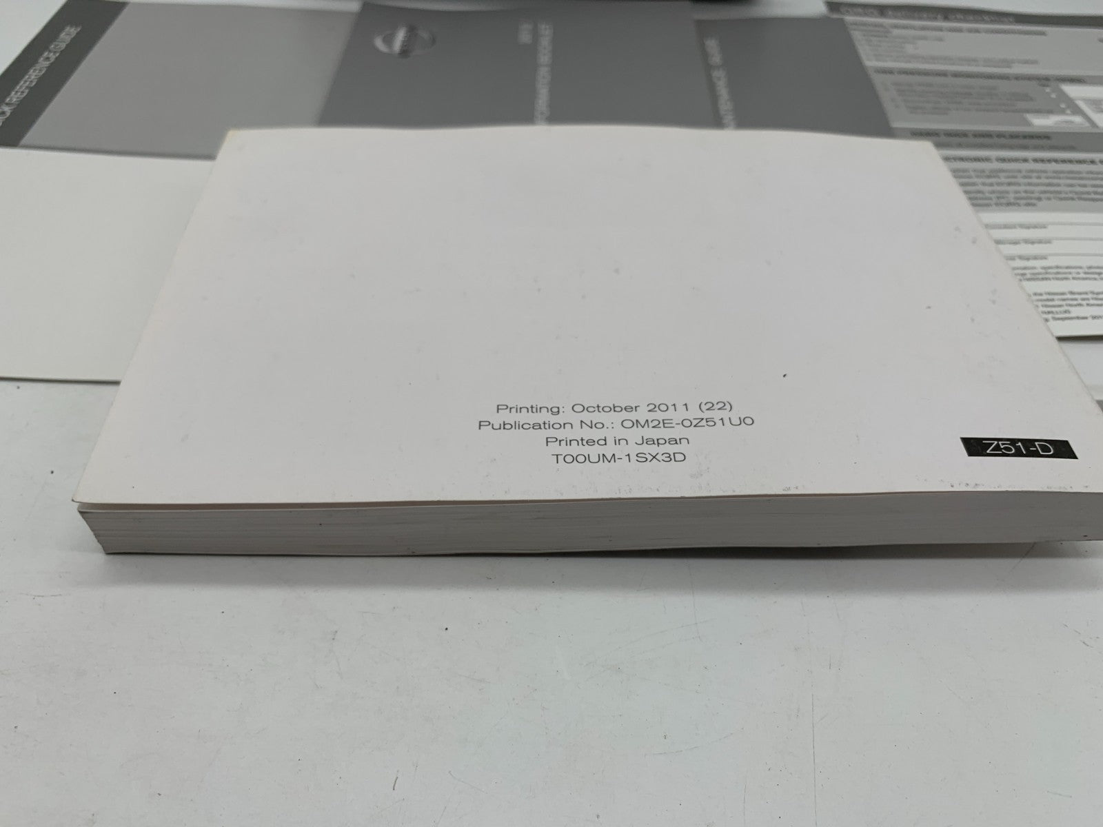 2012 Nissan Murano Owners Manual Set with Case OEM