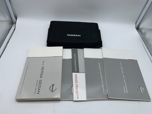 2015 Nissan Versa Sedan Owners Manual Set with Case OEM D01B47005
