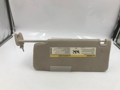 2015 Chrysler 200 Passenger Sun Visor Cream OEM A01B24016
