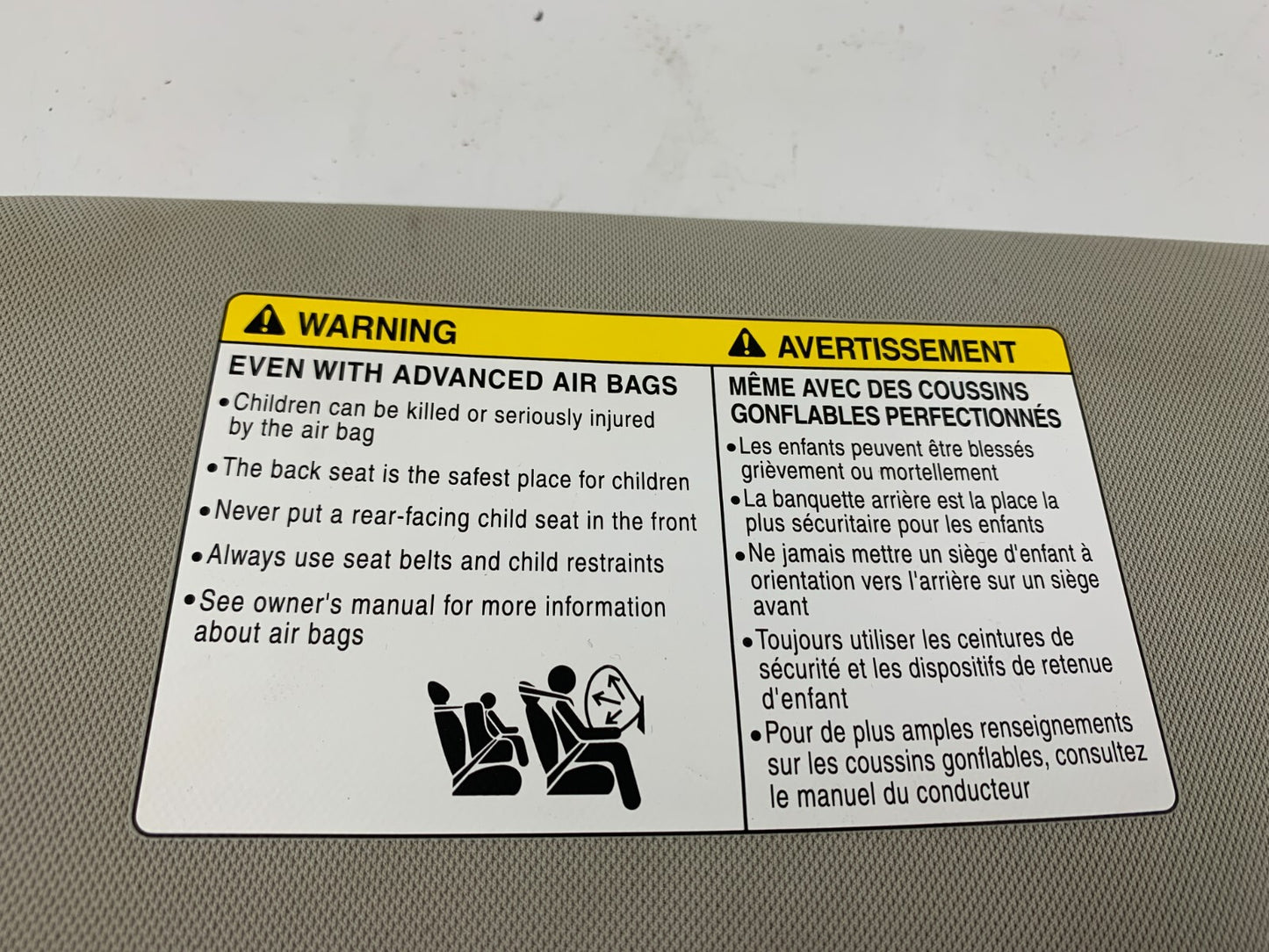 2005-2006 Lexus ES330 Driver Sun Visor Gray Illumination OEM D03B54034