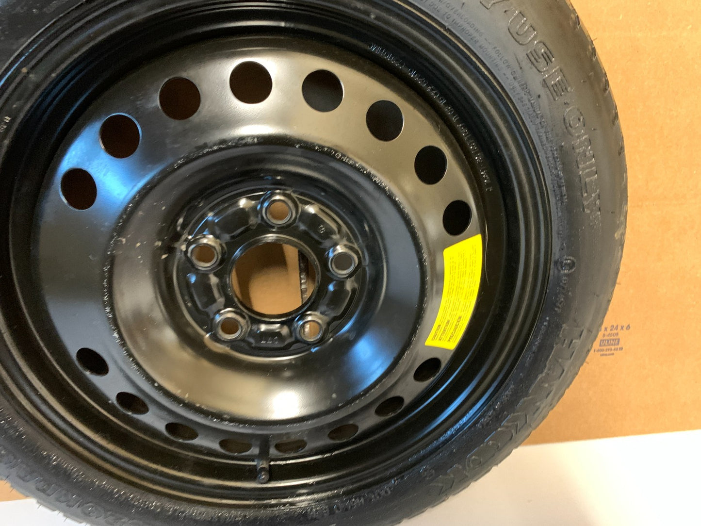 2015-2025 Hyundai Sonata 16" Spare Tire Wheel Compact Donut T125/80D16 Hankook