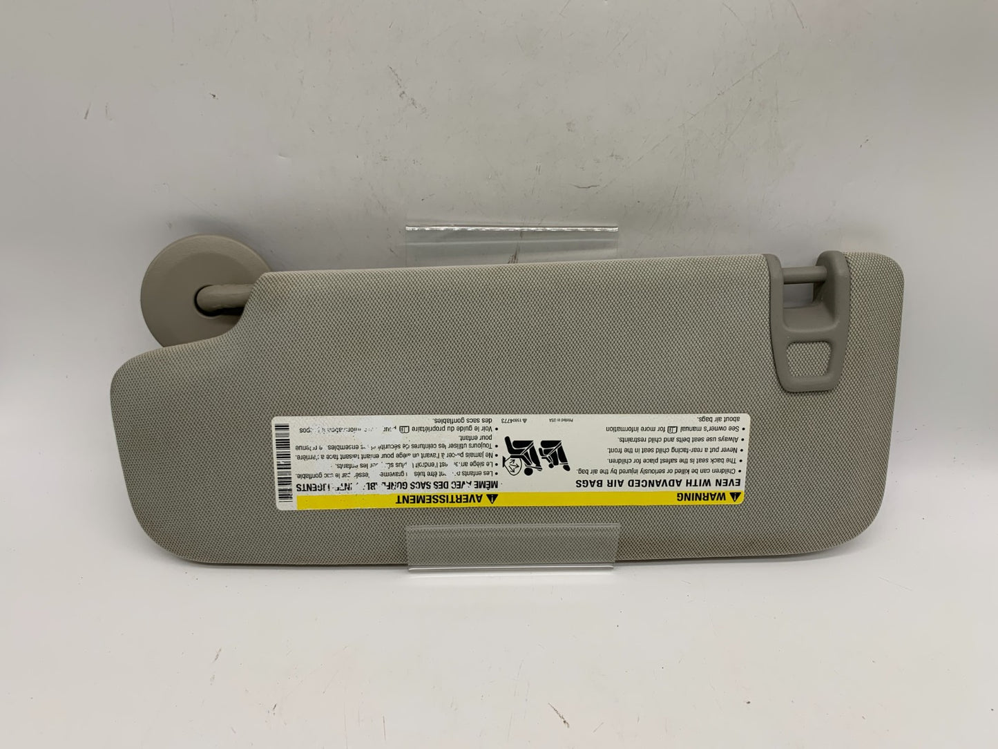 2013-2016 Chevrolet Malibu Passenger Sun Visor Gray Illuminated OEM A04B42006