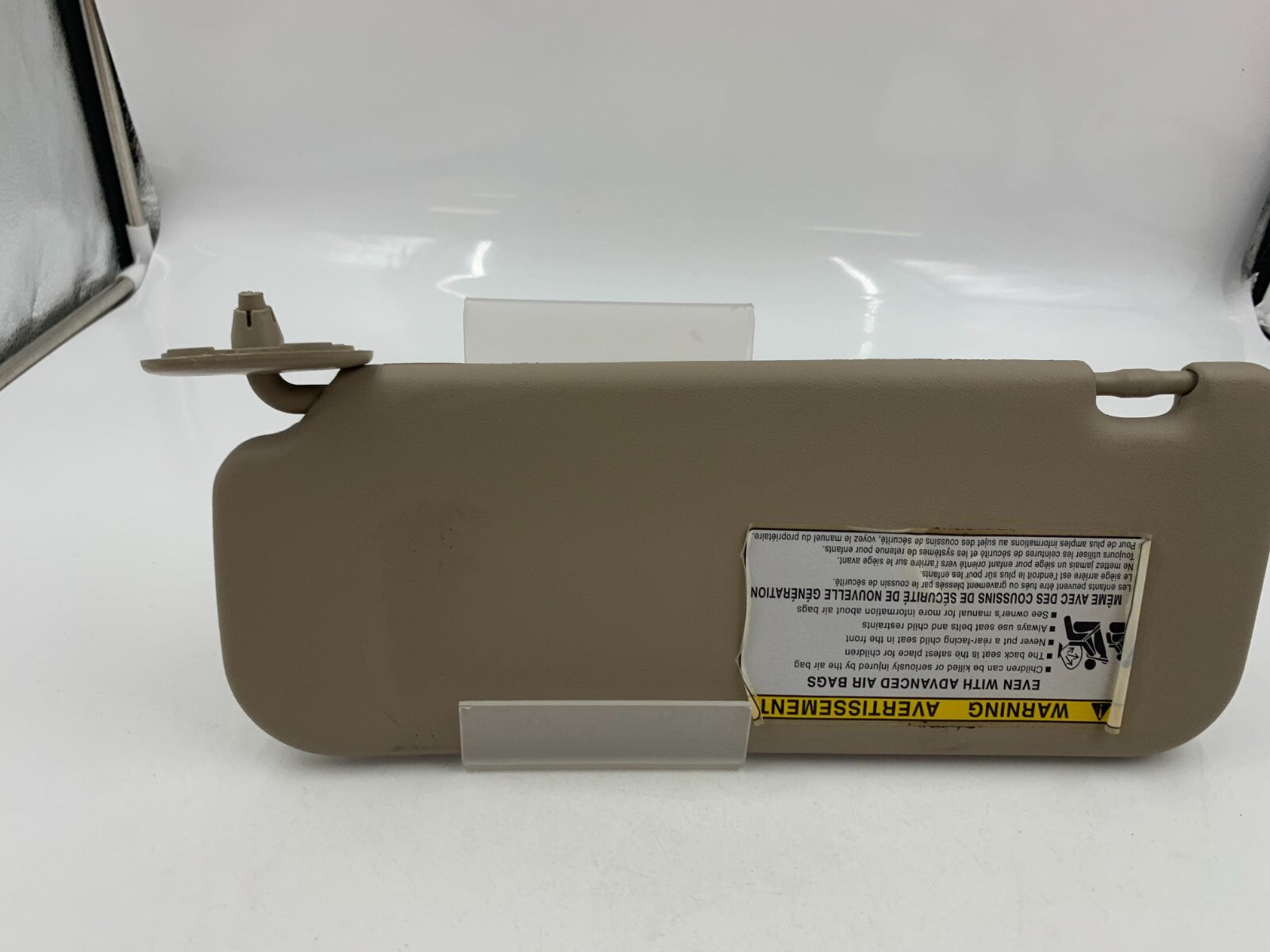2005-2008 Toyota Corolla Passenger Sun Visor Beige OEM B04B47056