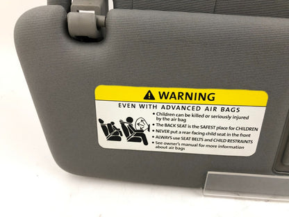 2004-2010 Volkswagen Touareg Passenger Sun Visor Gray Illuminated OEM B02B34023