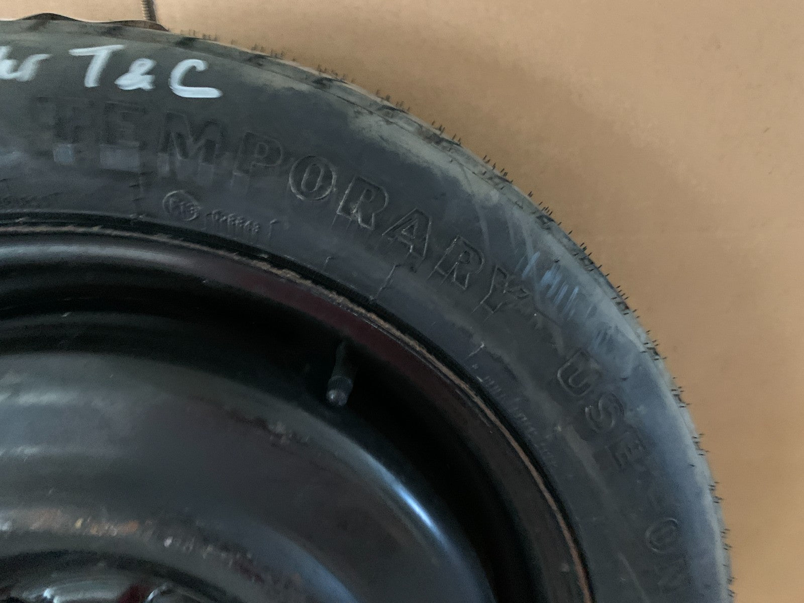 2012-2016 Chrysler Town & Country 17" Spare Tire Compact Donut T145/80D17