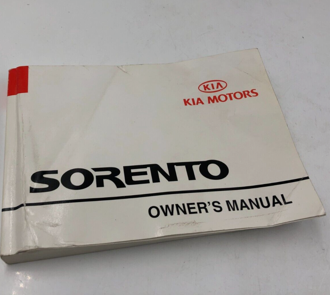 2002 Kia Sorento Owners Manual OEM B04B34004