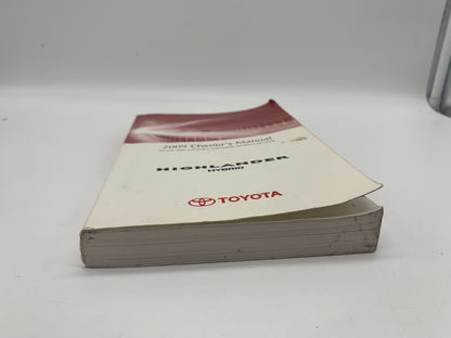 2009 Toyota Highlander Hybrid Owners Manual OEM A02B42031