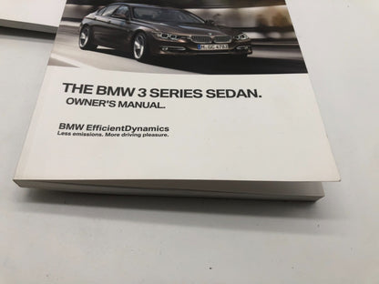 2014 BMW 3 Series Sedan Owners Manual Set with Case OEM A01B13020