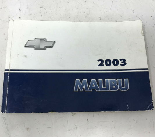 2003 Chevrolet Malibu Owners Manual OEM B02B36090