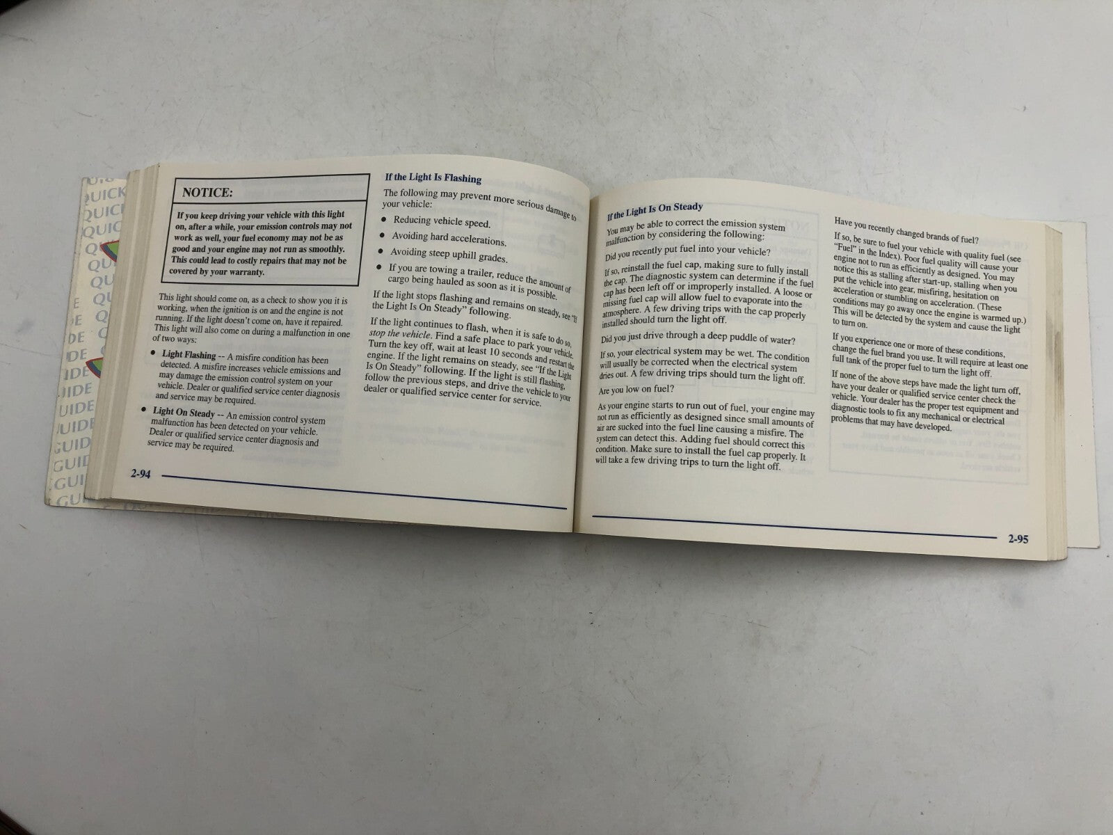 1998 Pontiac Trans Sport Owners Manual With Case OEM D03B52022